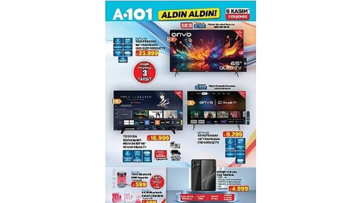 6 Kasım'da A101'de Teknolojik Ürünler Tüketiciyle Buluşuyor