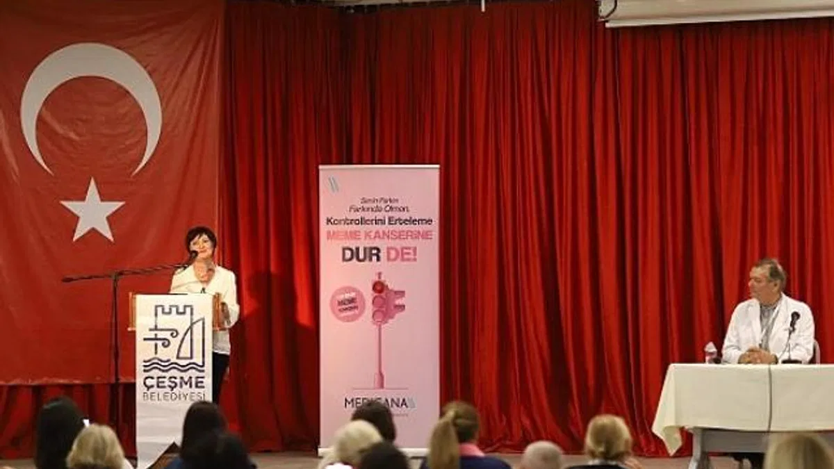 Çeşme'de Meme Kanseri Farkındalığına dikkat çekildi