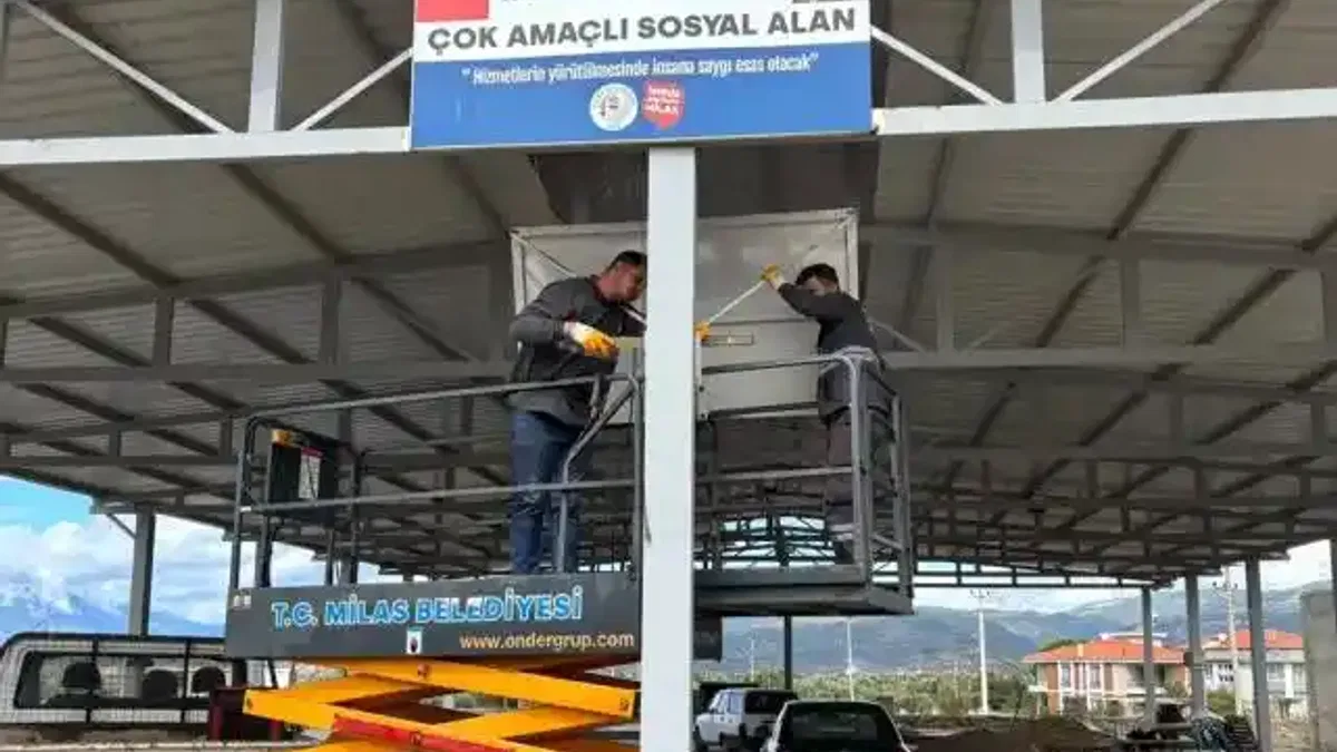 Muğla Milas'ta potaların kurulumu başladı