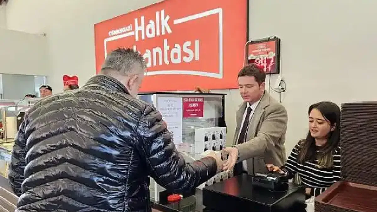 Başkan Aydın'dan kandil simidi ikramı