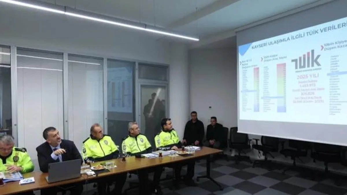 Kayseri protokolü Trafik Kontrol Merkezi'nde
