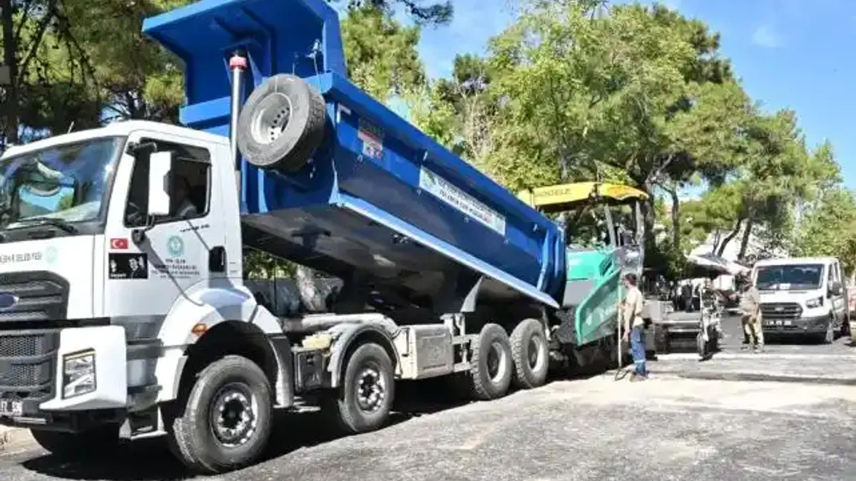 Manisa Kırkağaç’a 5 bin ton sıcak asfalt seriliyor