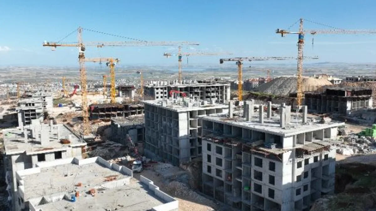 En büyük şantiye Adıyaman İndere'de... 16 bin 433 konut yapımı sürüyor