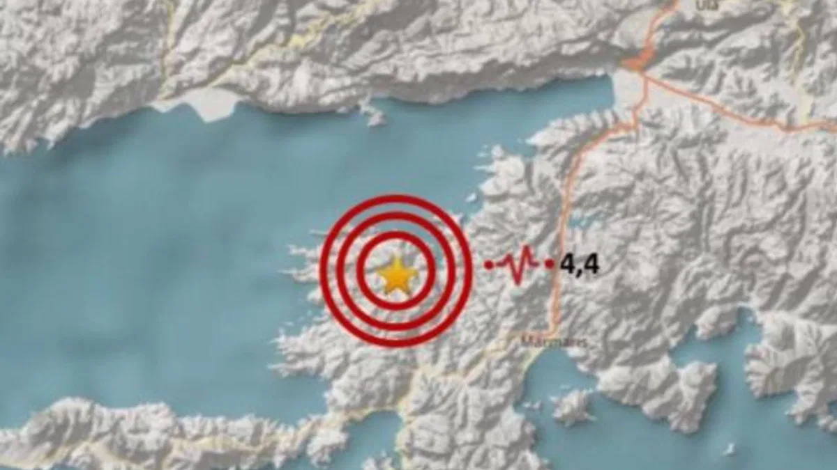 Marmaris'te 4,4 büyüklüğünde deprem!