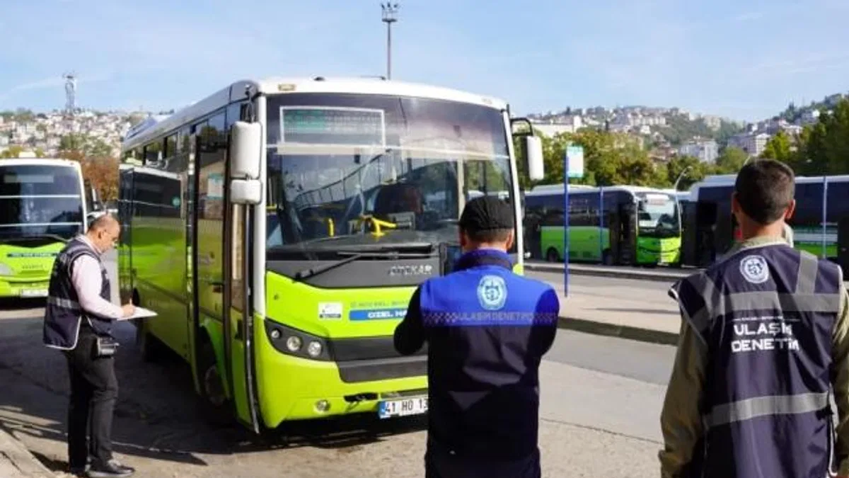 Kocaeli'de toplu taşımada 120 araca sıkı denetim