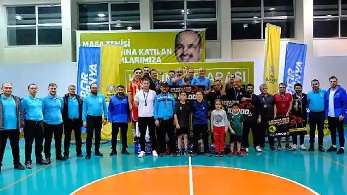 Konya'da "Kurumlar Arası Masa Tenisi Turnuvası" Heyecanı Yaşandı