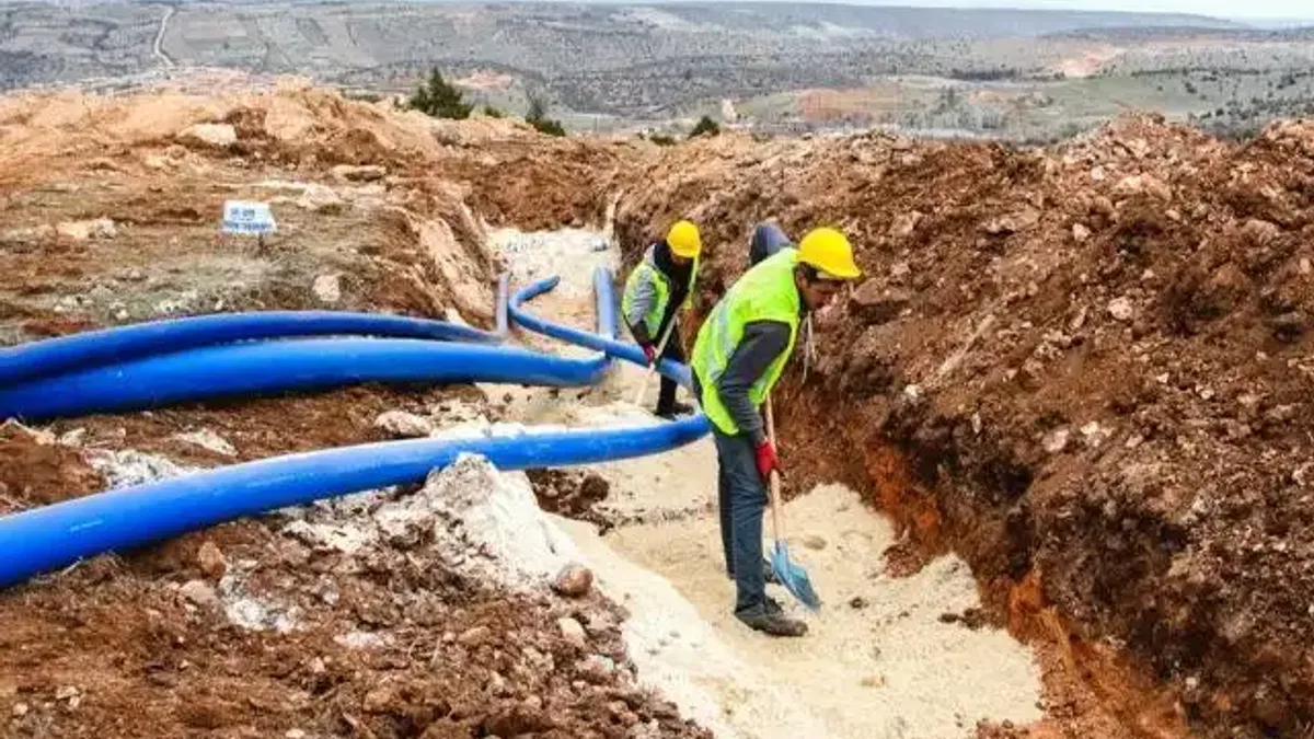 Malatya'da 8 bin 100 metre altyapı