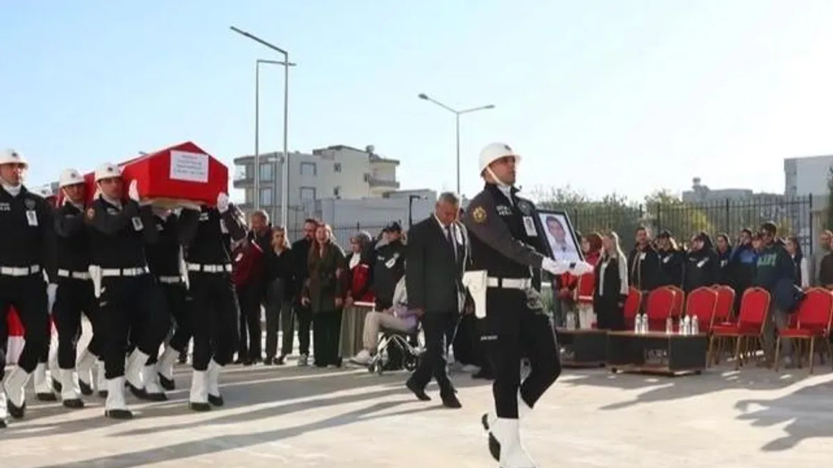 Polis memuru Askar için Adıyaman'da hüzünlü tören