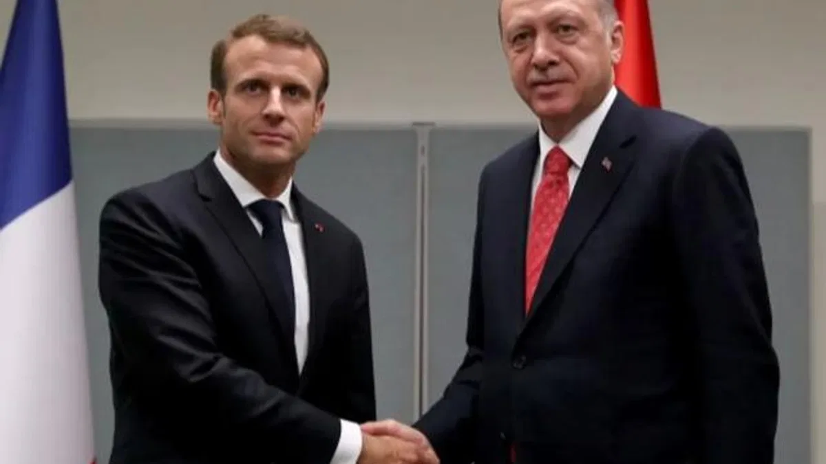 Cumhurbaşkanı Erdoğan Macron'la görüştü