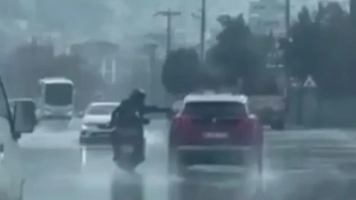 Denizli’de tehlikeli motosiklet sürüşü cezasız kalmadı!