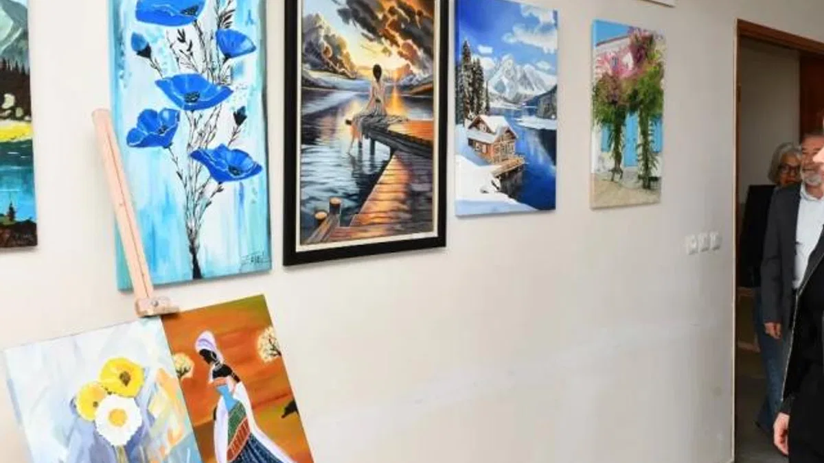 Kaklıç Sanat Akademisi’nin yıl sonu sergisi büyük ilgi gördü