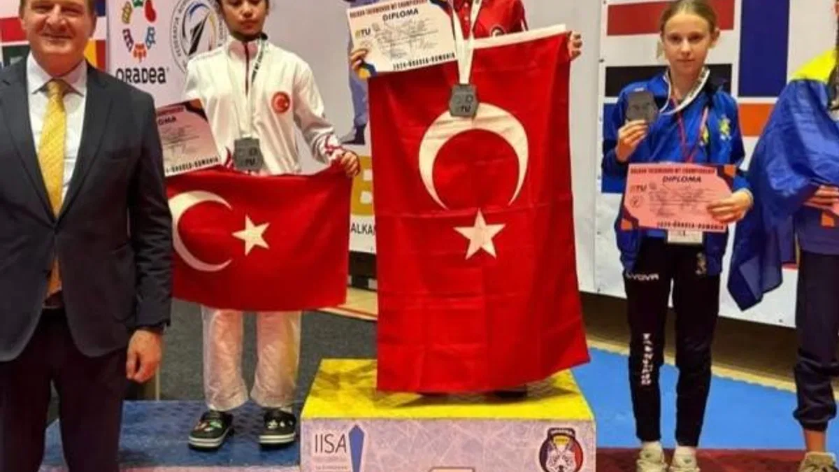 Konyalı Fatma Azra 'Balkan şampiyonu' oldu