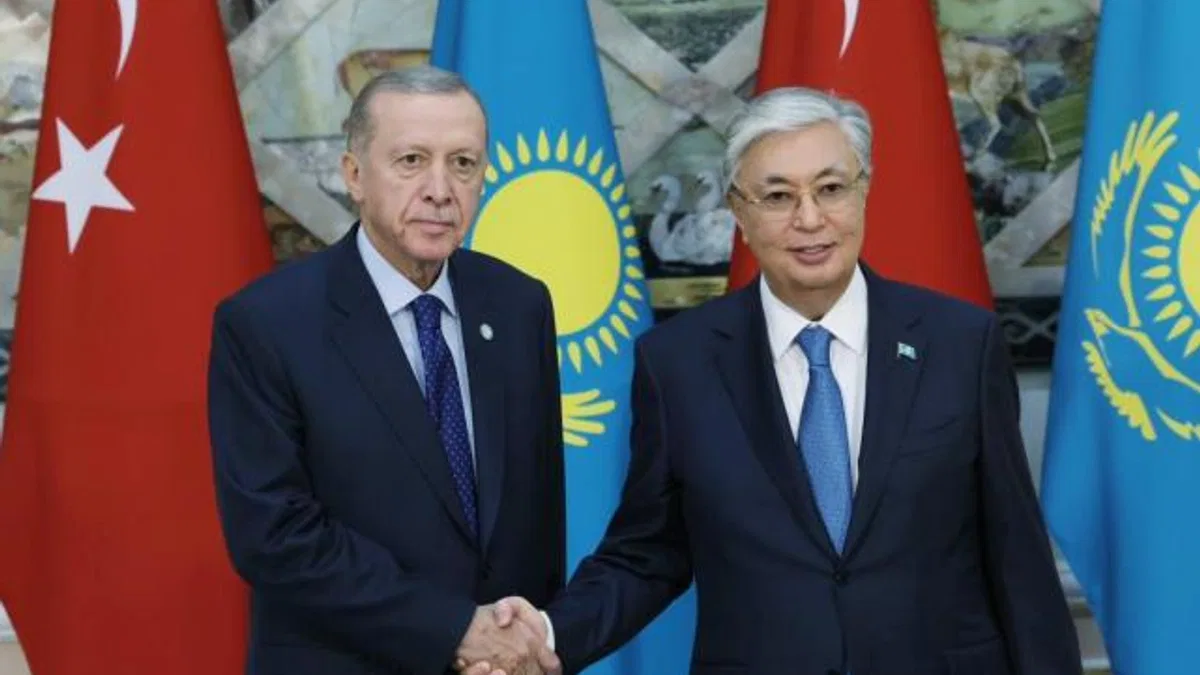 Cumhurbaşkanı Erdoğan, Tokayev ile görüştü