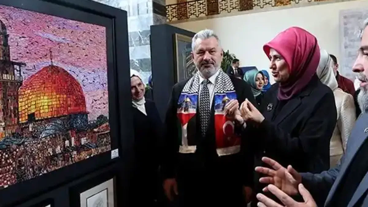 TBMM’de Gazze’ye destek sergisi "Hilalin Işığında" açıldı