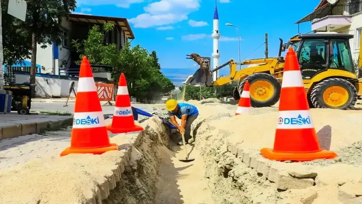 Honaz'da asbestli içme suyu hatları yenileniyor