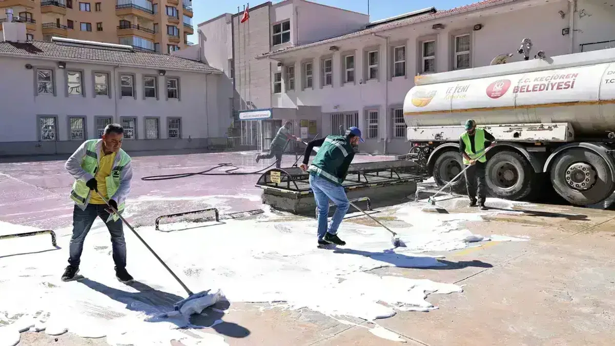 Ankara Keçiören’de okullarda hijyen seferberliği