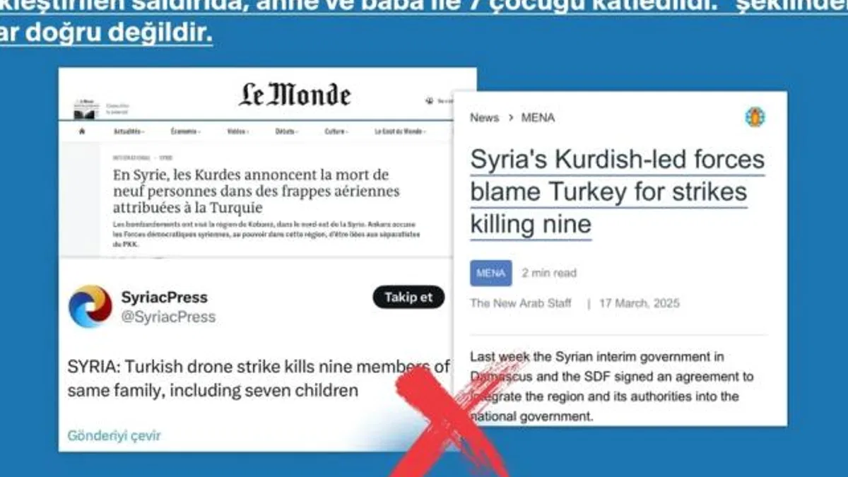 Türkiye SİHA'sı Suriye'ye saldırdı iddialarına açıklama