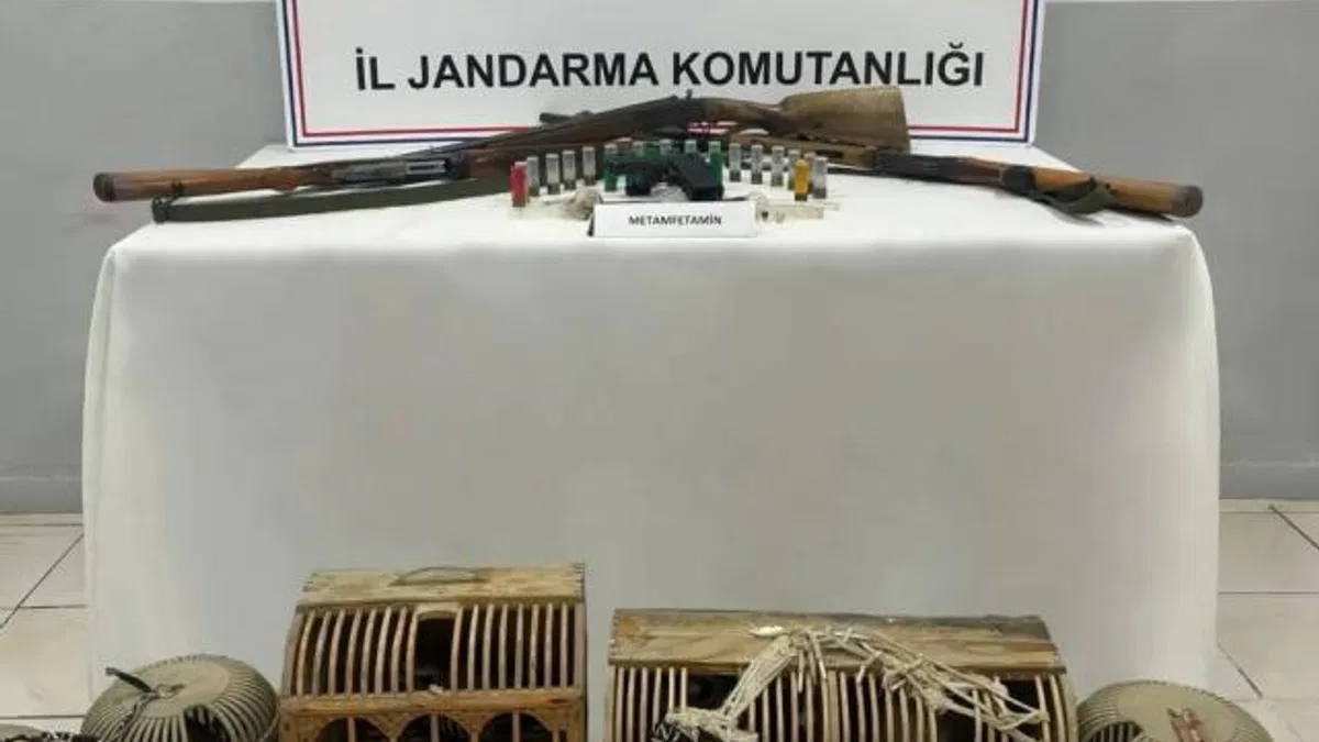 Adıyaman'da jandarmadan uyuşturucu ve silah operasyonu