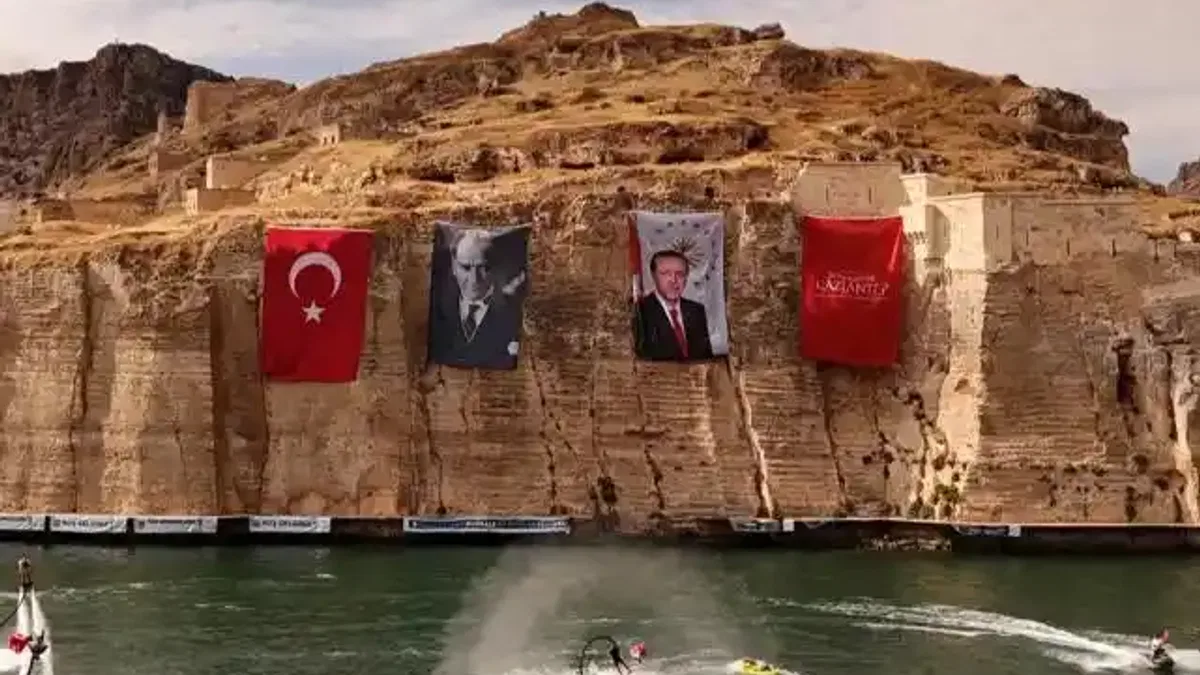 Gaziantep Rumkale su sporları etkinliği nefes kesti