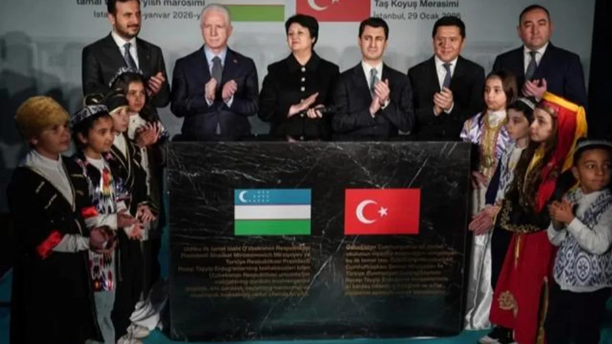 Türkiye’deki Özbekistan Devlet Okulu’nun yapımına yönelik 'Taş Koyuş' merasimi düzenlendi