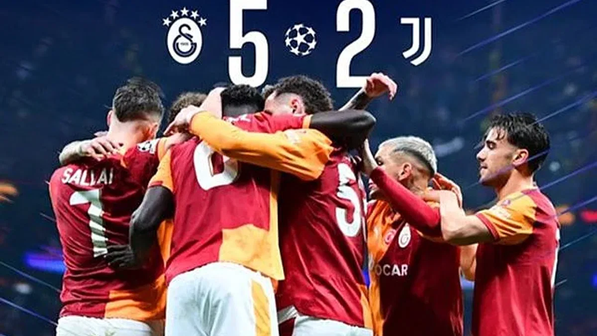 Galatasaray 5-2 Juventus (Maç Sonucu) Cimbom İstanbul'da tarih yazdı!