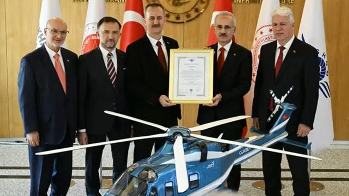 Gökbey'e uçuşa elverişlilik sertifikası