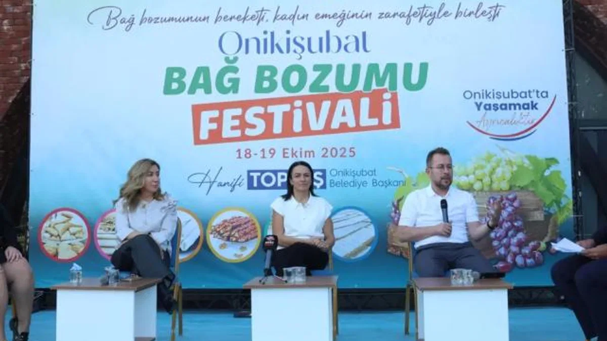 Bağ Bozumu Festivali, gastronomi dünyasının ustalarını Kahramanmaraş’ta buluşturdu