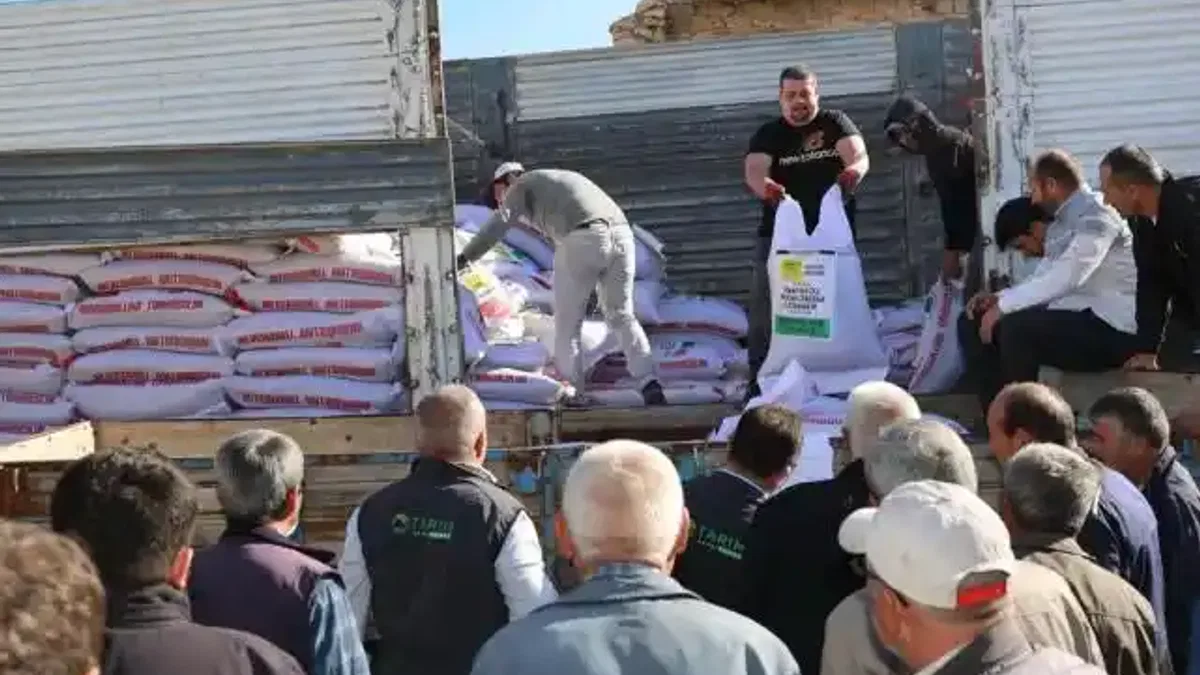 Konya'da çiftçiye mercimek tohumu desteği