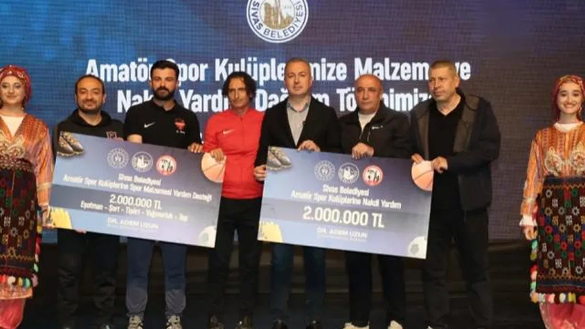 Sivas’ta amatör spor kulüplerine 4 milyon TL’lik destek