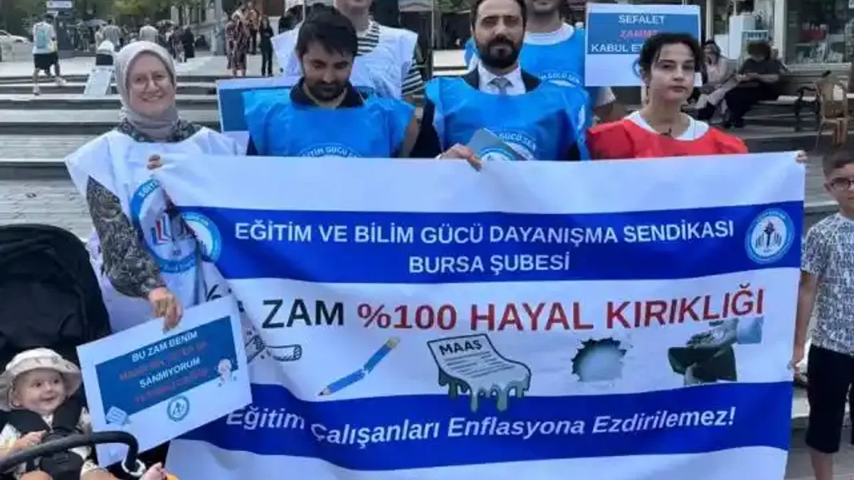 Eğitim Gücü Sen Bursa'dan zam tepkisi! Sefalet mutabakatı kabul edilemez!