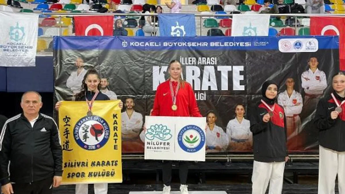 Karatede 1 altın 2 bronz madalya