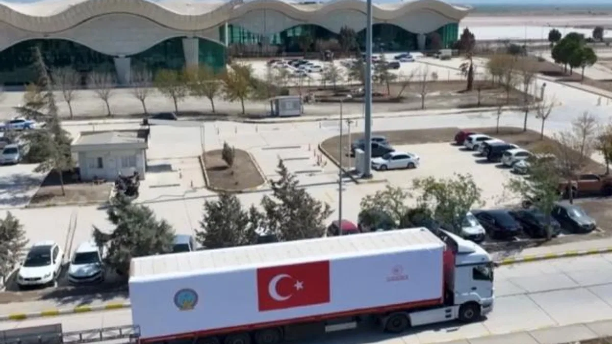 Şam'a zorlu hava koşullarında Türkiye'den iniş desteği