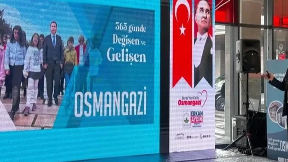 Osmangazi'nin 1 yıllık çalışmalarını Erkan Aydın paylaştı
