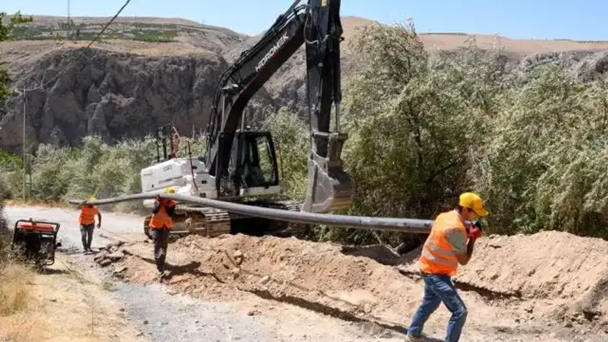 Malatya Ayvalı'ya içme suyu için yeni hat