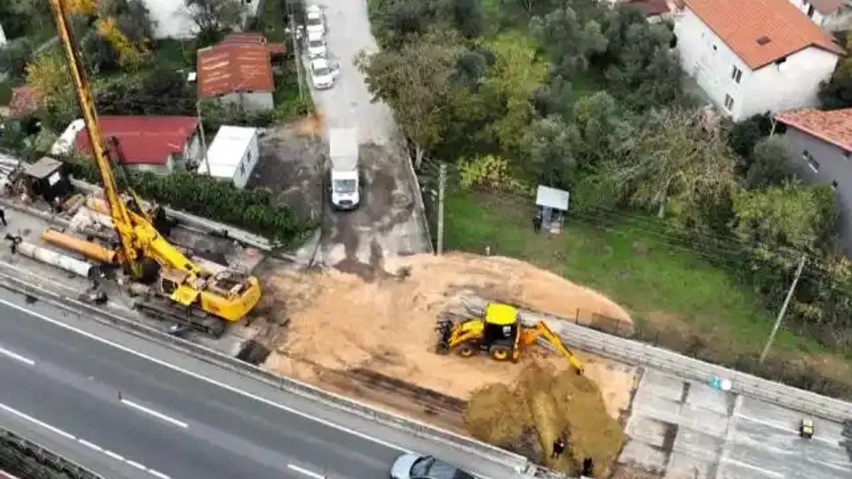 Kocaeli'de Gölcük Ulaşlı'nın kritik noktasında düğüm çözülüyor