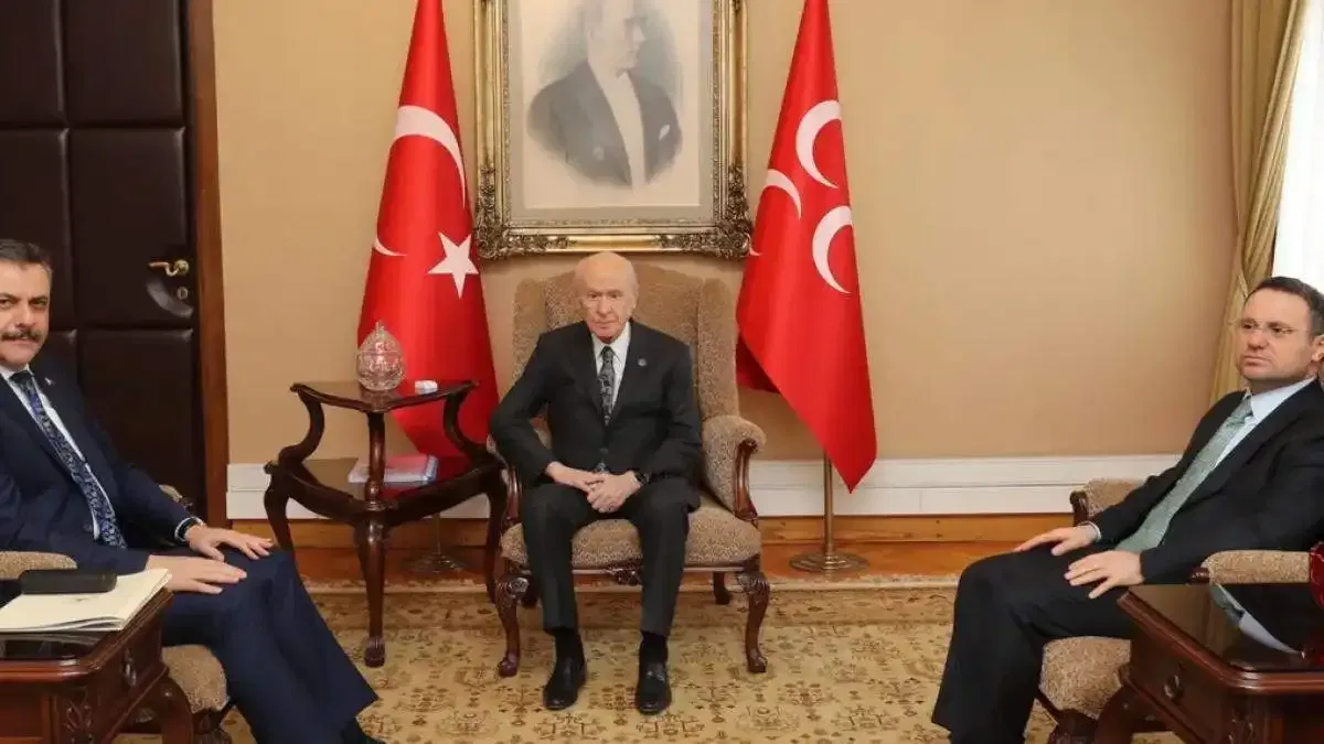 İki bakandan MHP lideri Bahçeli’ye ziyaret
