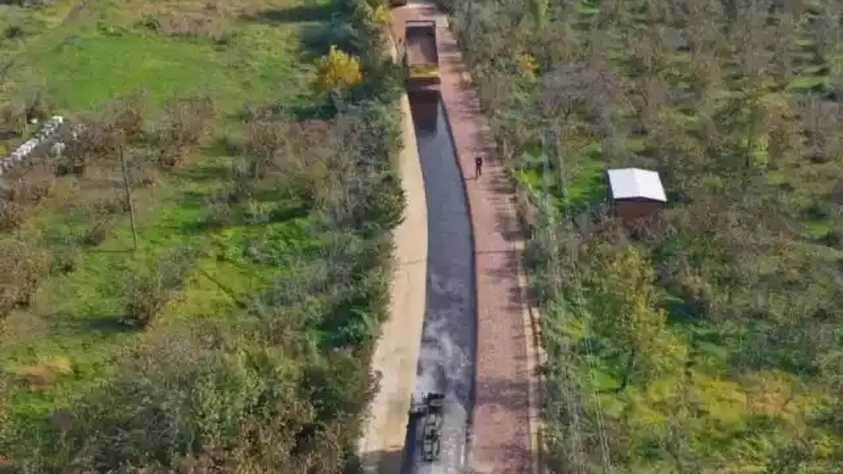 Ordu'da yol çalışmalarını aralıksız devam ediyor