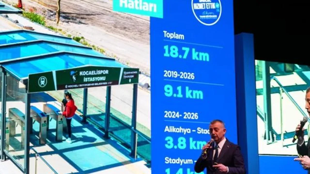 Kocaeli'de Başkan Büyükakın şehrin geleceği metroyu anlattı