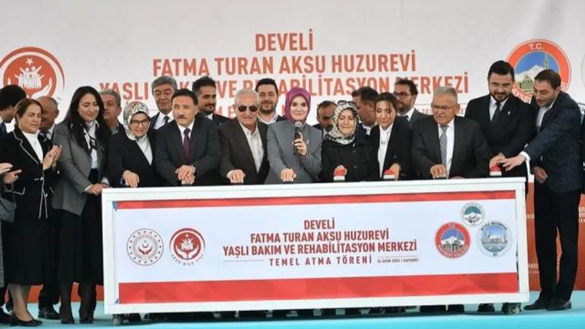 Fatma Turan Aksu Huzurevi Yaşlı Bakım ve Rehabilitasyon Merkezi'nde temel atıldı