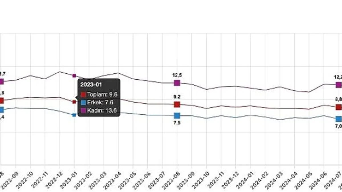 Tüik: Mevsim etkisinden arındırılmış işsizlik oranı %8,5 seviyesinde gerçekleşti