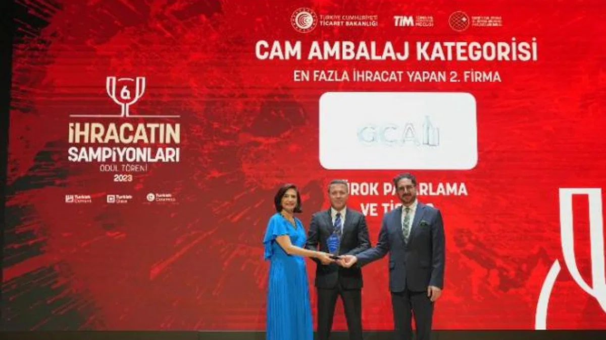 GCA, TİM ihracat şampiyonları listesinde 2’ncilik ödülüne layık görüldü