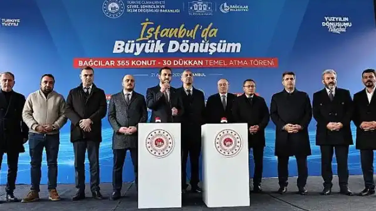 Bağcılar'da Ece Sitesi'nin temeli atıldı