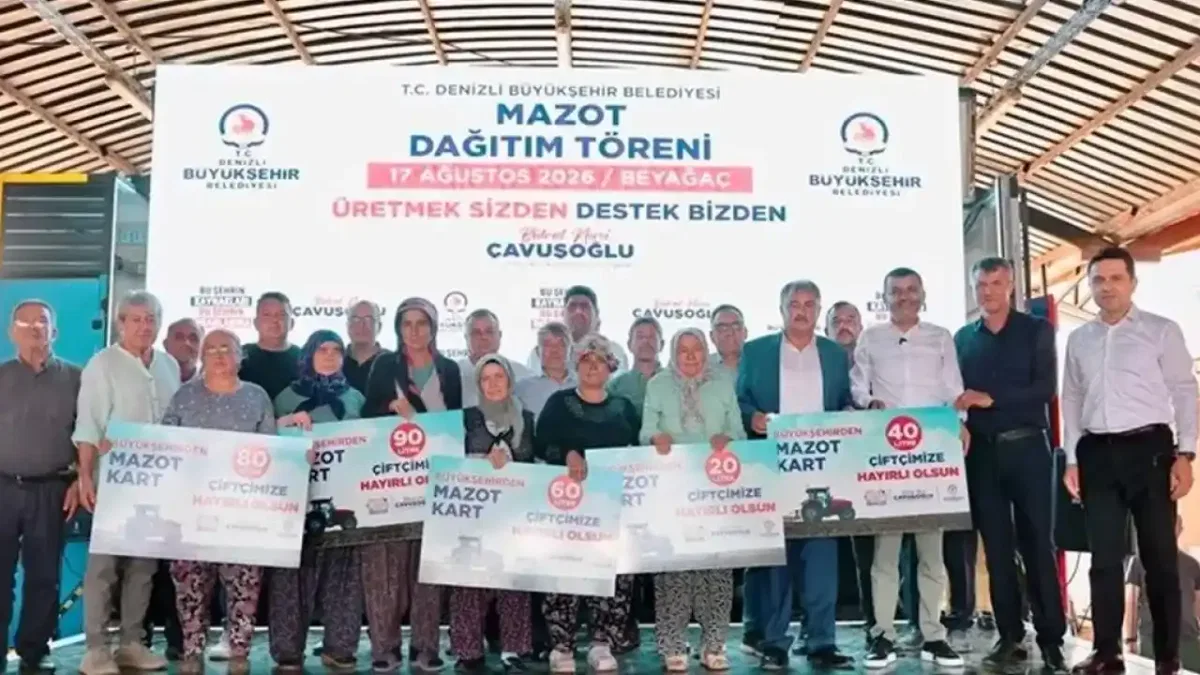 Denizli'de üreticiye mazot desteği