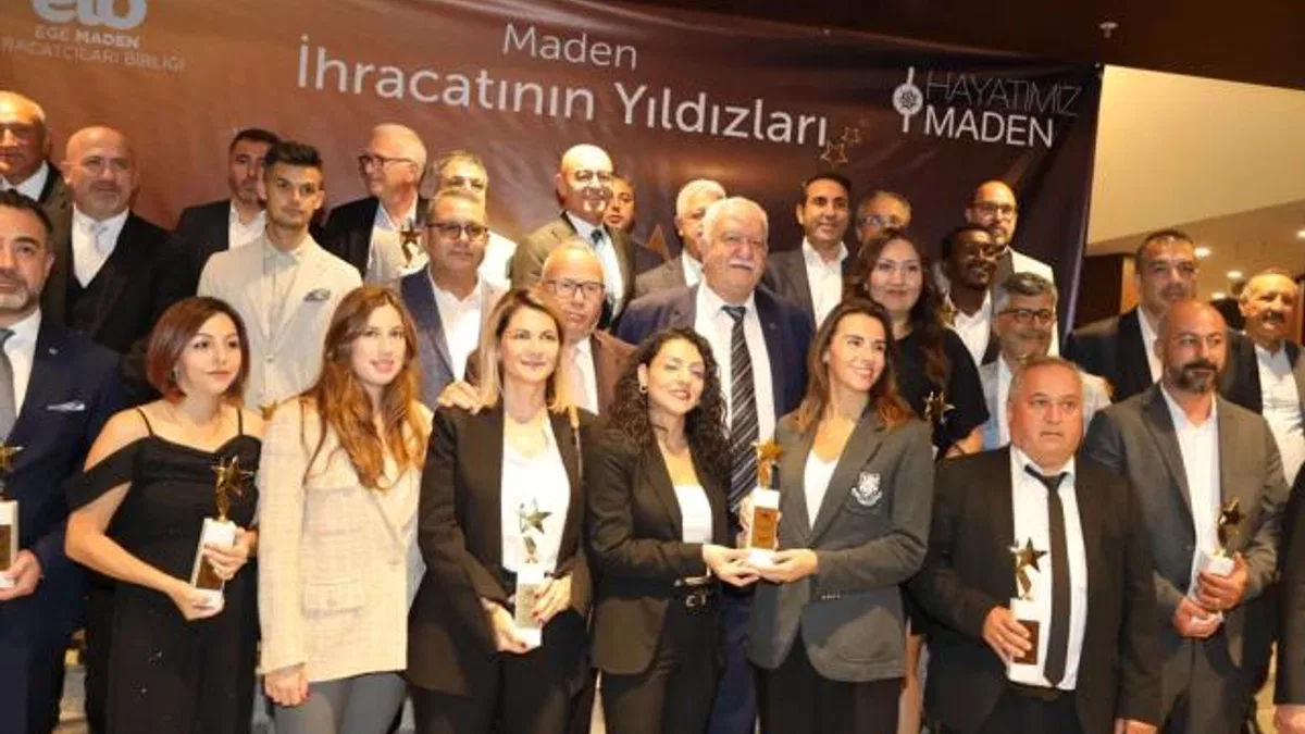 Egeli maden ihracatçıları ödüllerine kavuştu