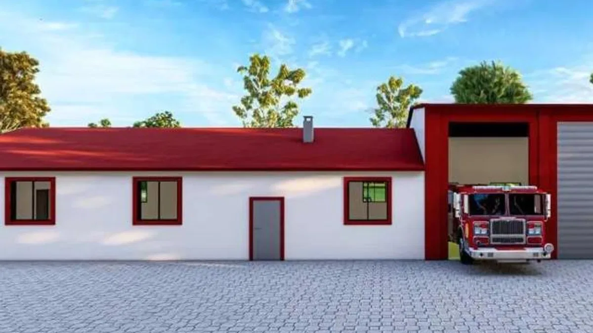 Malatya Darende'ye itfaiye hizmet binası inşa ediyor