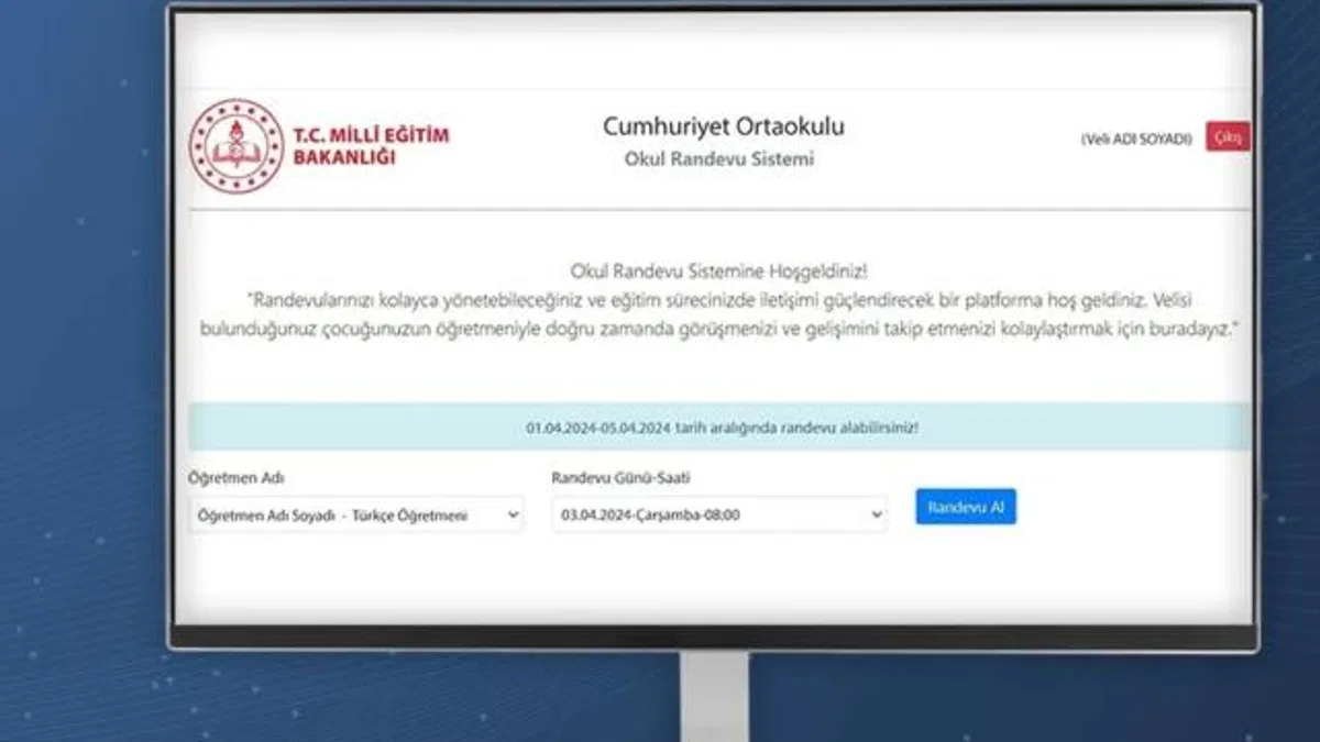 Okullarda güvenliğe yeni adım... Veli Randevu Sistemi yenileniyor