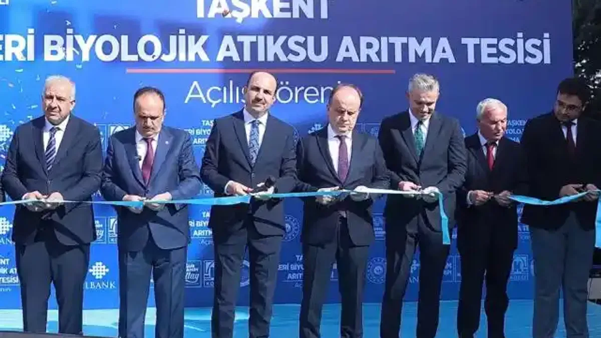 Konya Taşkent’e ileri biyolojik arıtma tesisi kazandırıldı