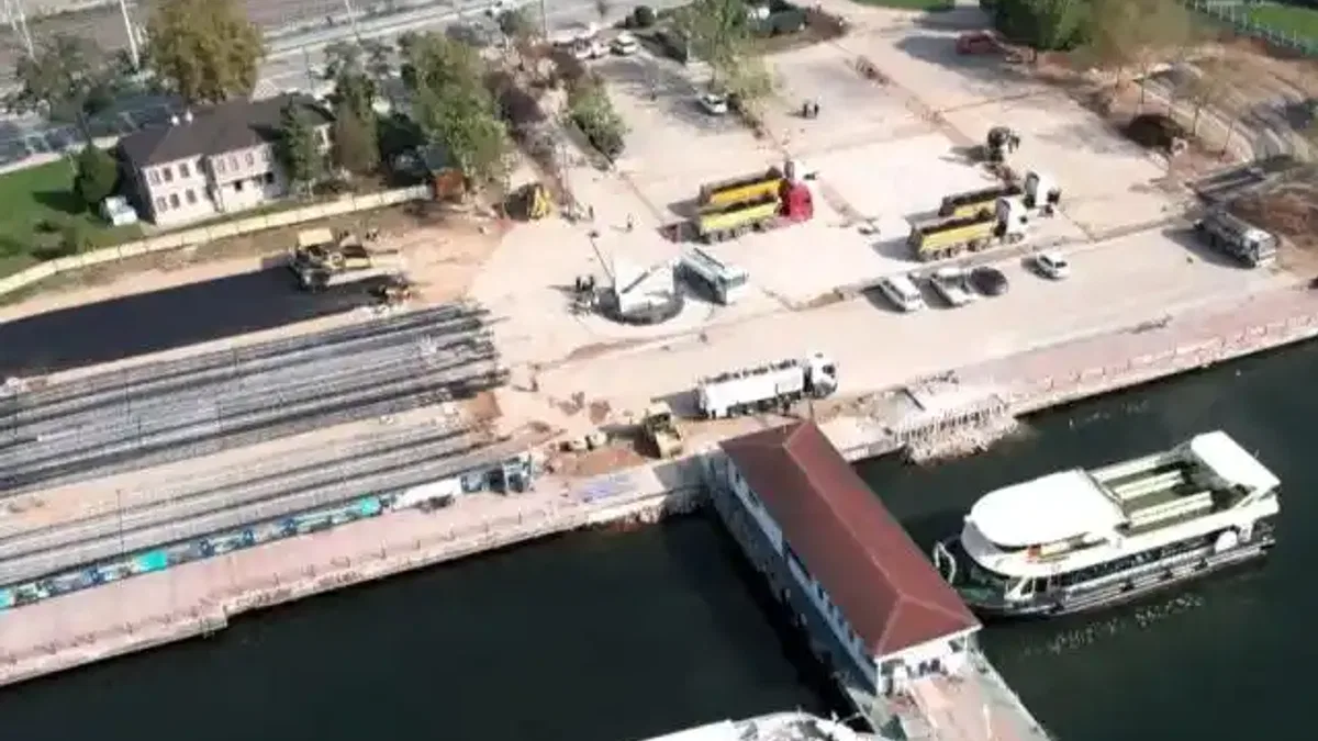 Kocaeli'de 1 Mart Vapur İskelesi Otoparkı yüzde 85 tamam