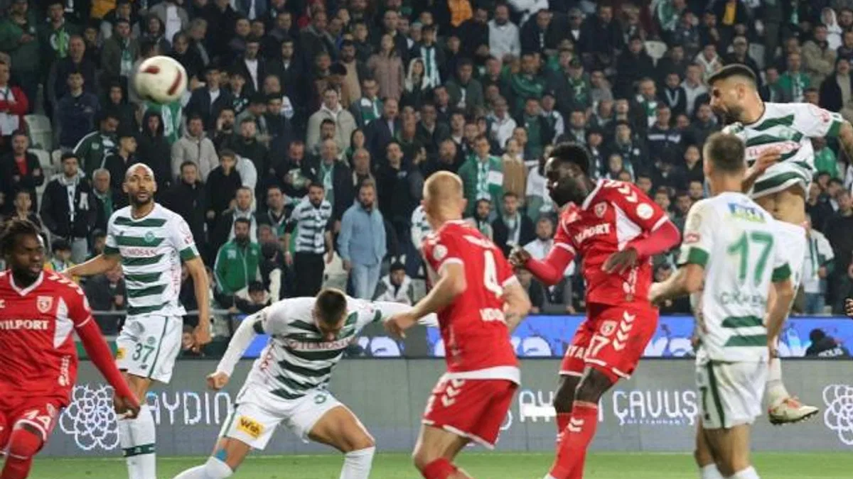Konyaspor 3-0 Samsunspor (Maç Sonucu) Kritik maçta Konyaspor'dan 3 puan