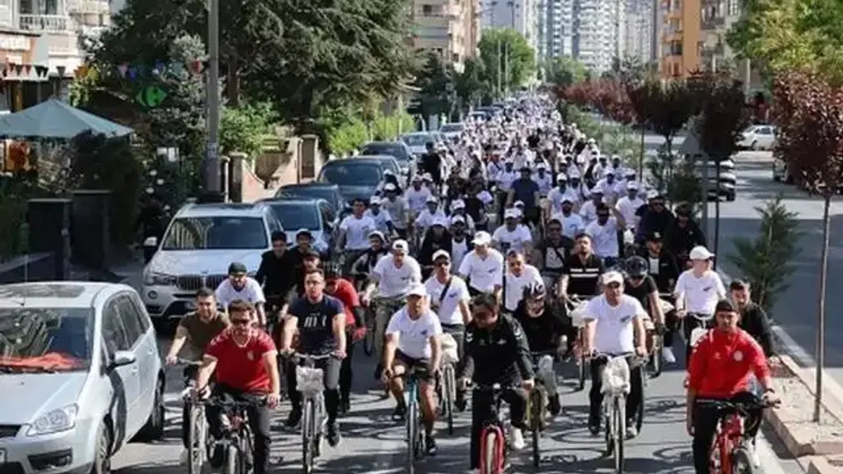 KTO Hareketlilik Haftası'nda bisikletle pedalladı
